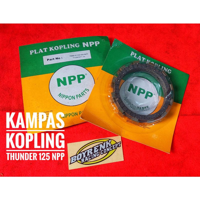Plat Kampas Kopling SUZUKI THUNDER 125 KODE 21F NPP-BOYRENK RACING