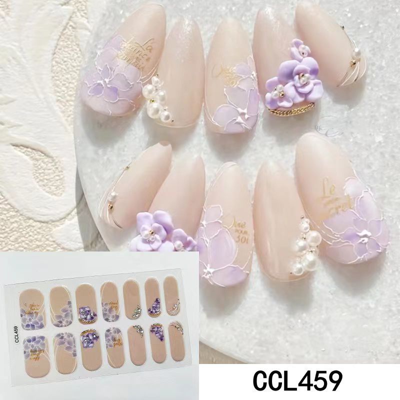 445-472 STIKER KUKU MOTIF CANTIK GAYA JEPANG BEST SELLER LUXURY / NAIL STICKER INSTANT LANGSUNG TEMPEL NAILART INSTAN WEDDING NAILS