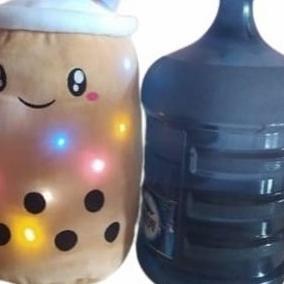 boneka boba jumbo besar realpick - guling coklat