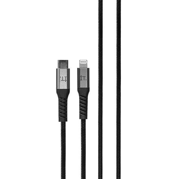 IT Power Connector USB C to Lightning Cable - Black