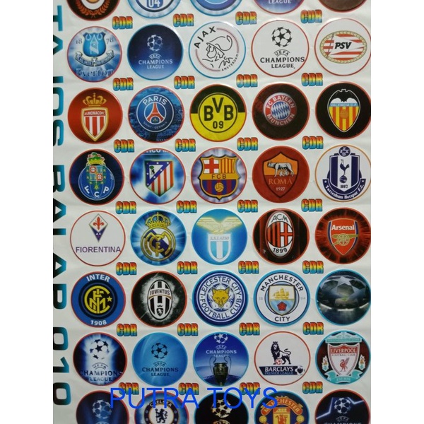 mainan tazos besi isi 20 keping