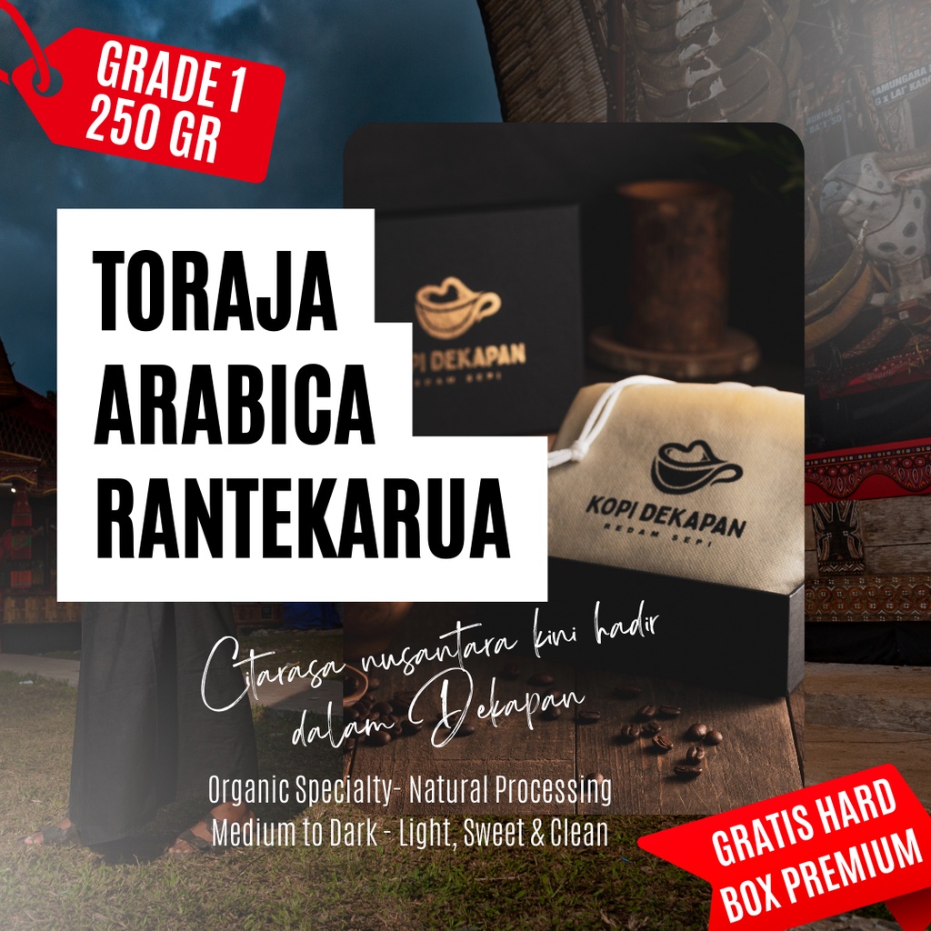 

Kopi Arabika Toraja Premium Rantekarua