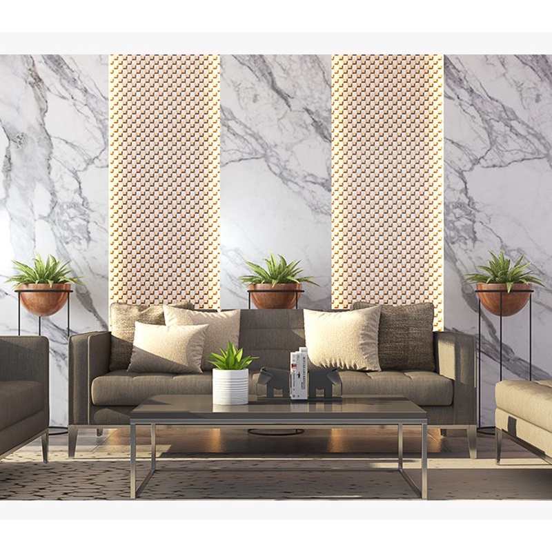 MH - WALL STIKER DEKORASI PANEL RUMAH 3D DESAIN ALUMINIUM WDX