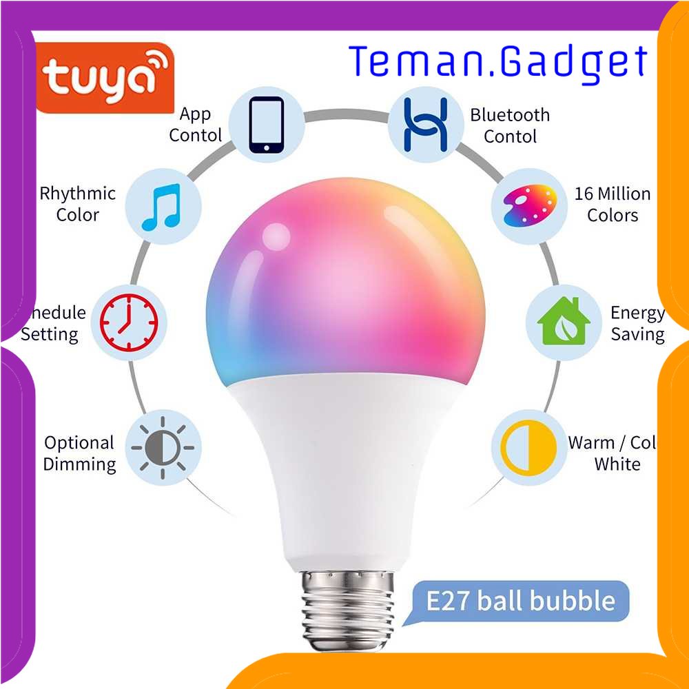 TG-LMP TUYA Lampu Bohlam RGB Smart Bulb Bluetooth Control E27 10 W - TY-10W