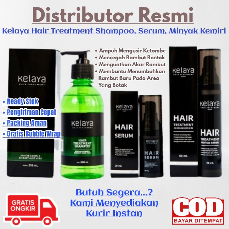 Jual 100 Ori Kelaya Hair Treatment Shampoo Hair Serum Minyak Kemiri Shampo Sampo Kelaya 