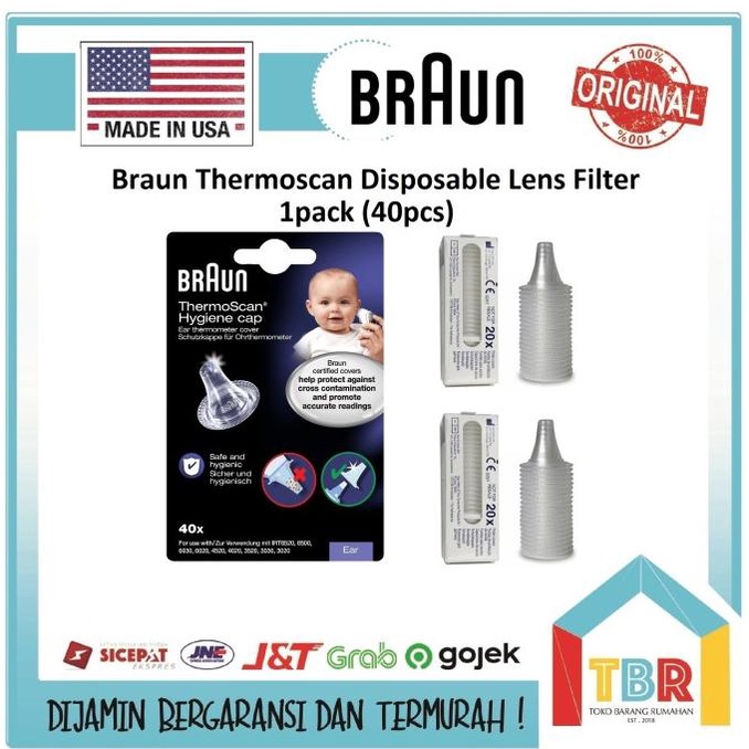 Jual Braun Thermoscan 5 7 Disposable Lens Filter LF40 termometer ORI