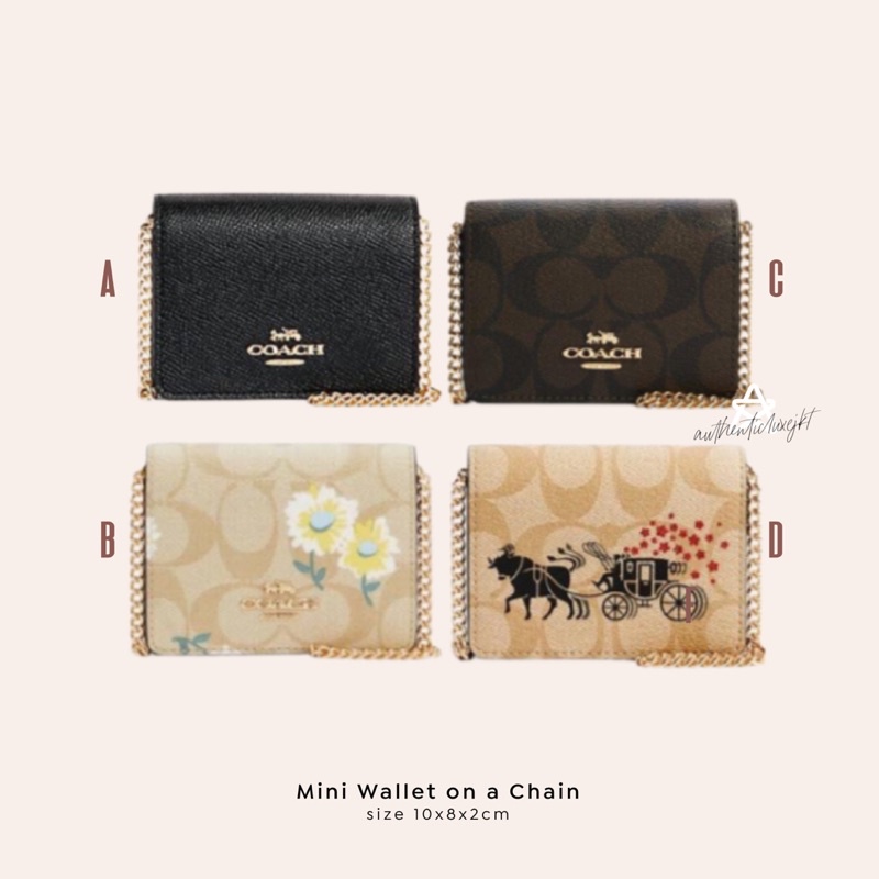 [READY GRATIS ONGKIR] CH MINI WALLET ON CHAIN CROSSBODY