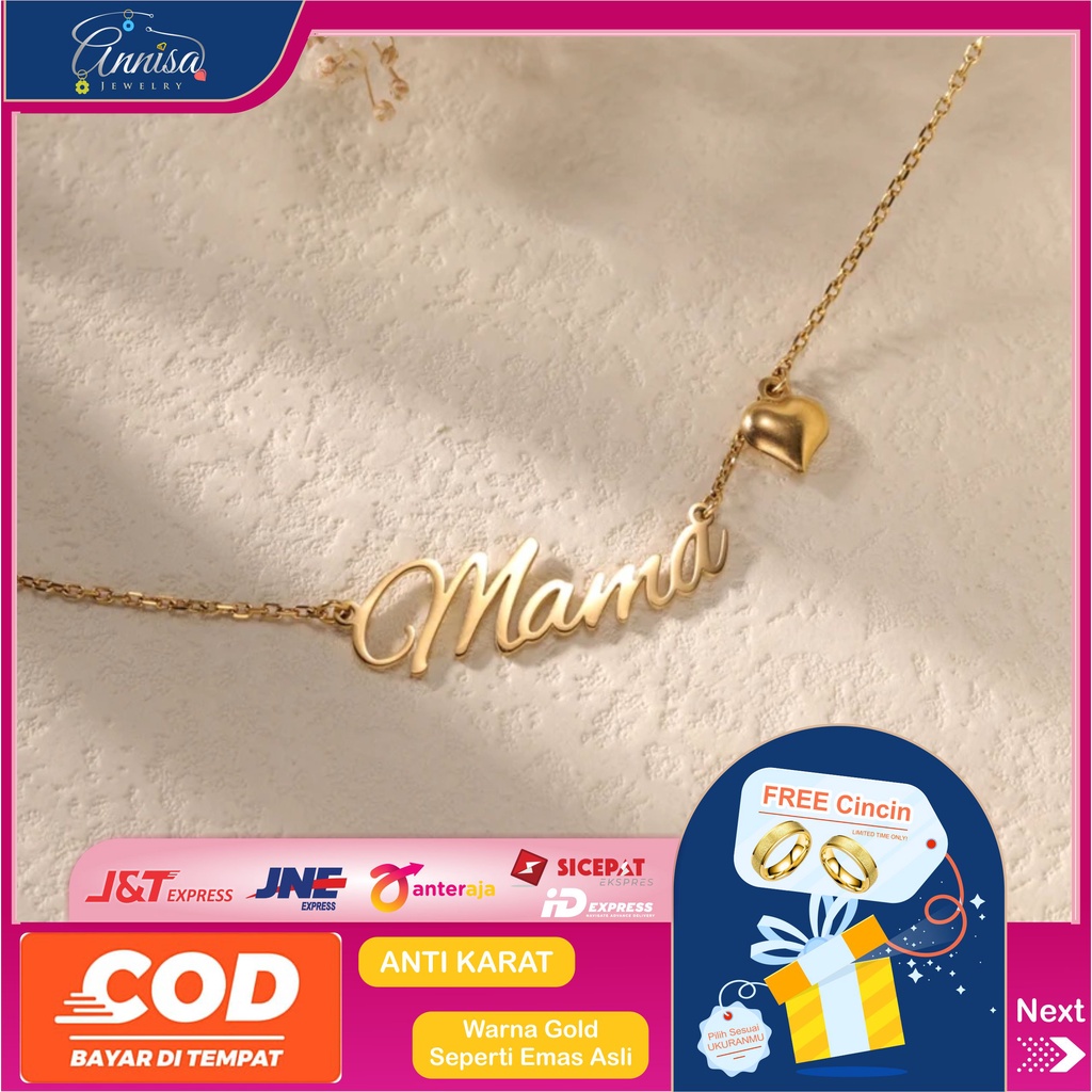 Kalung Nama Terbaru Custom Nama Termurah