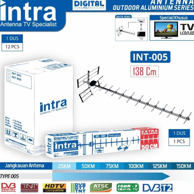 TERLENGKAP Intra Antena TV Digital Luar / Outdoor INT 005