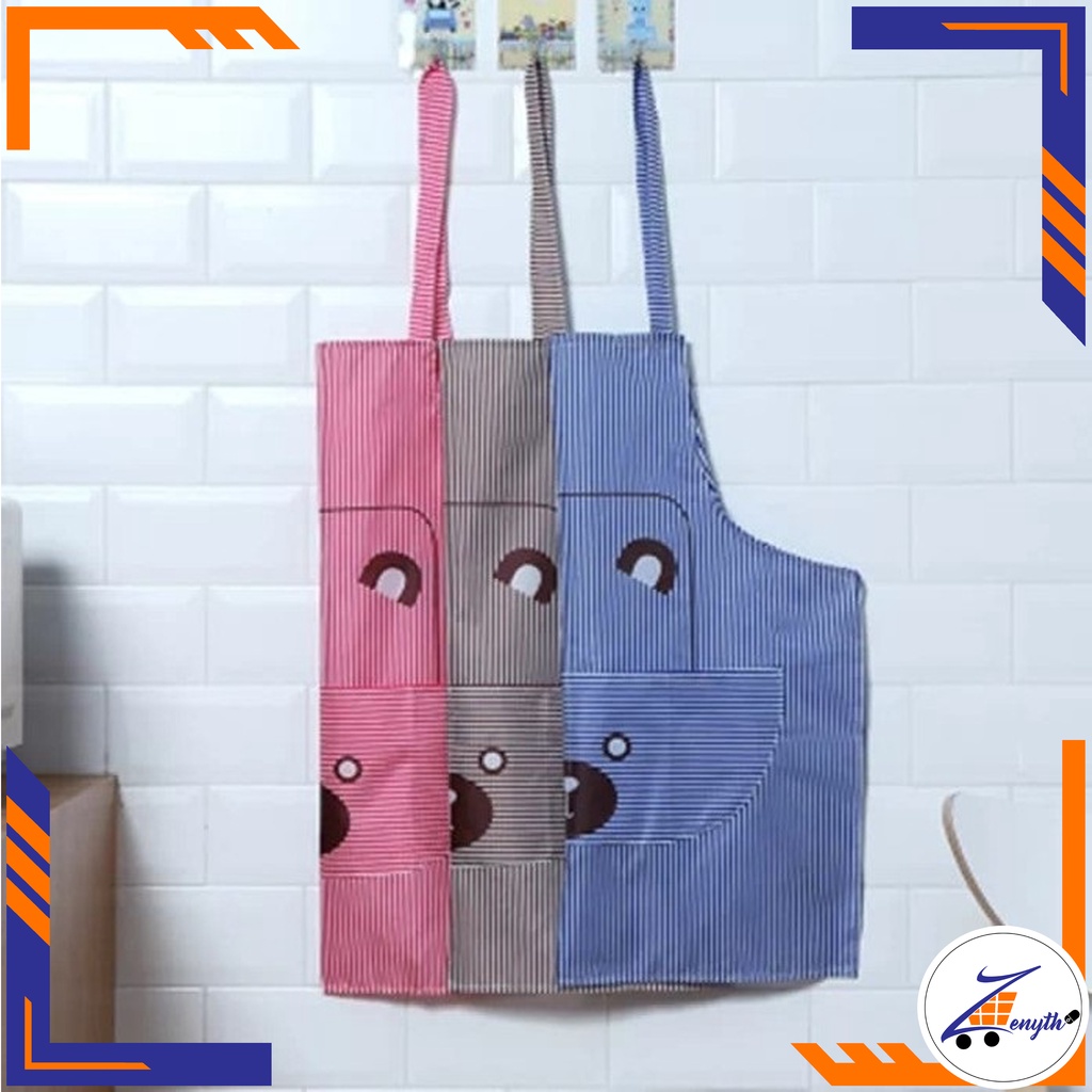 Celemek PVC Imut Beruang / Apron Bear