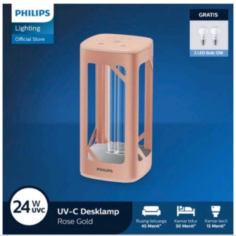LAMPU UV UV-C PHILIPS DESK LAMP UV-C STERILIZER GERMICIDAL RUANGAN