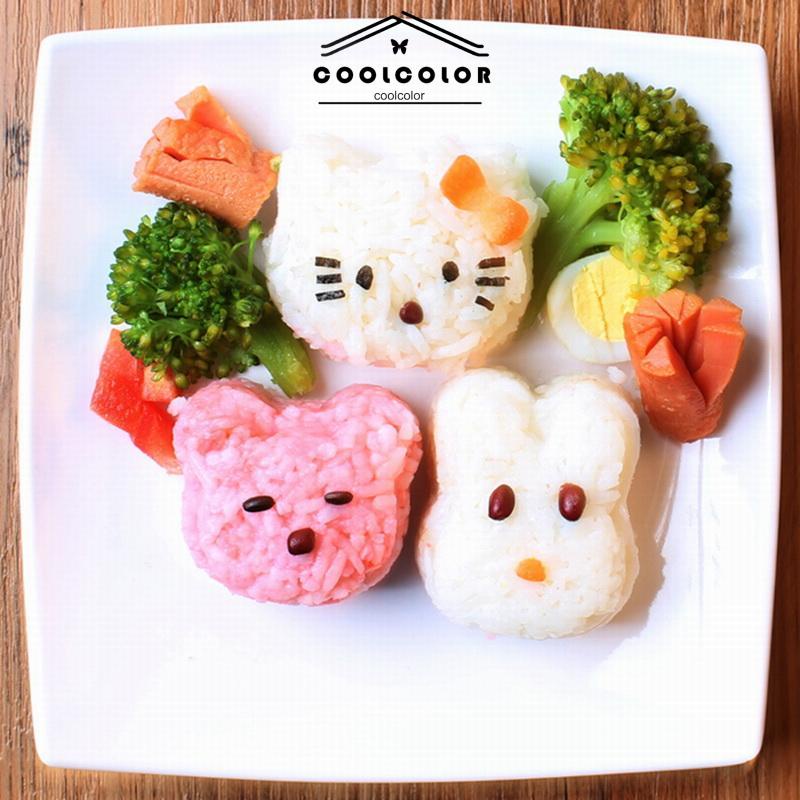 COD❤️Cetakan Nasi Bola Rice Mold Cetakan Nasi Dengan 3 Motif Lucu Bola Shake- cl