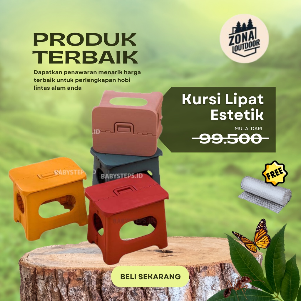 Jual Kursi Lipat Bangku Pendek Outdoor Portable Camping Outdoor Lesehan ...