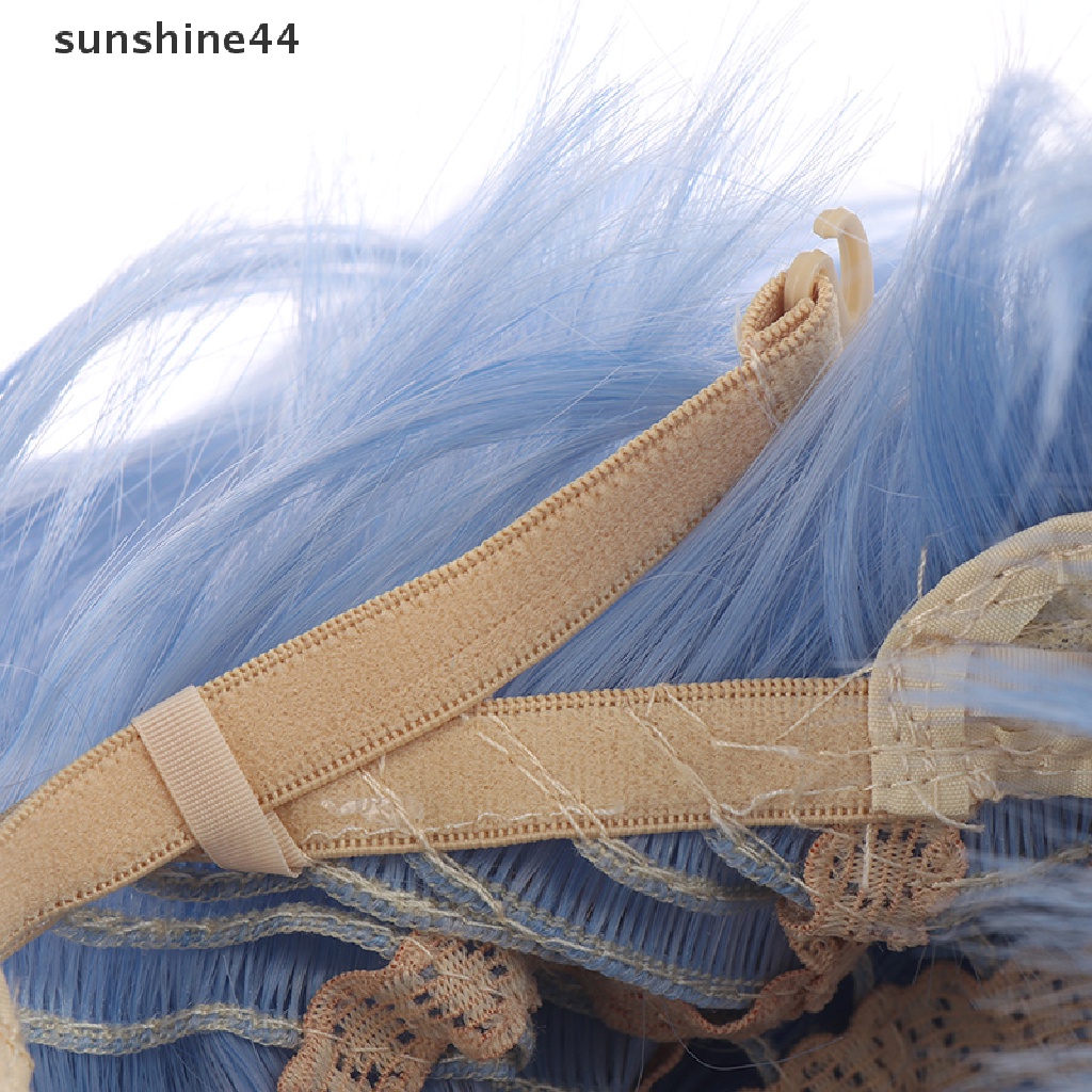 Sunshine Wig / Rambut Palsu Karakter Kartun Anime Maid Warna Biru Untuk Cosplay