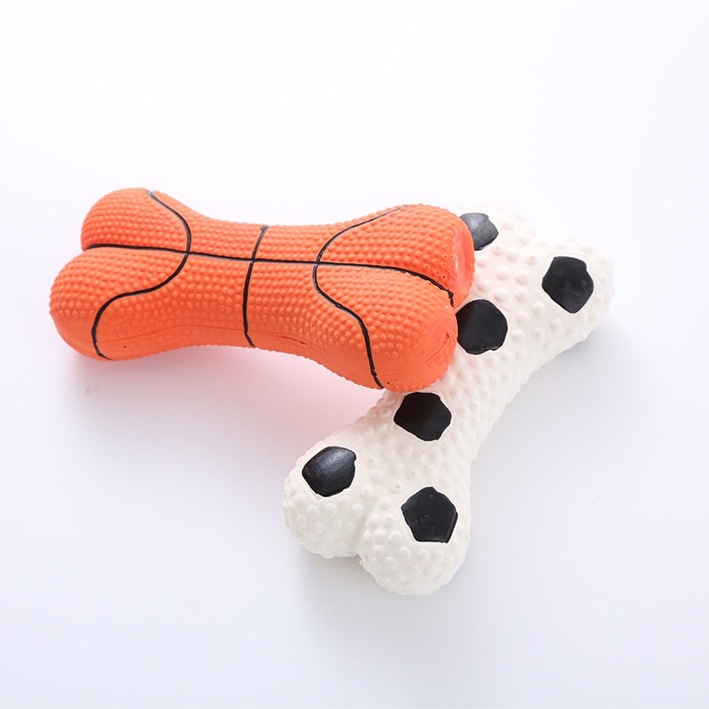 Mainan Gigit Hewan Anjing &amp; Kucing Pet Toy Latex Bones Import
