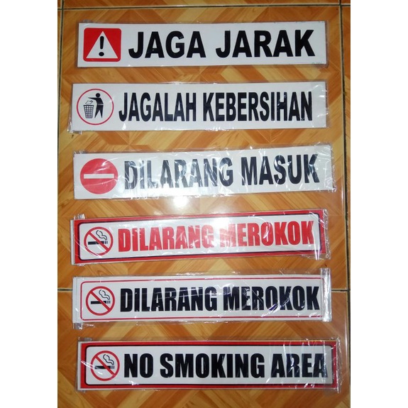 stiker Graftac Peringatan isi 2