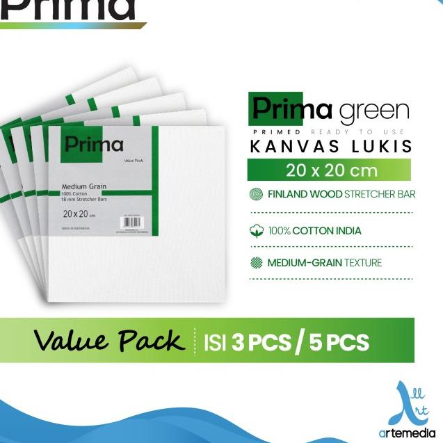 

Kanvas Lukis Prima Green 20x20cm Value Set 3 Cotton Canvas - SET 3