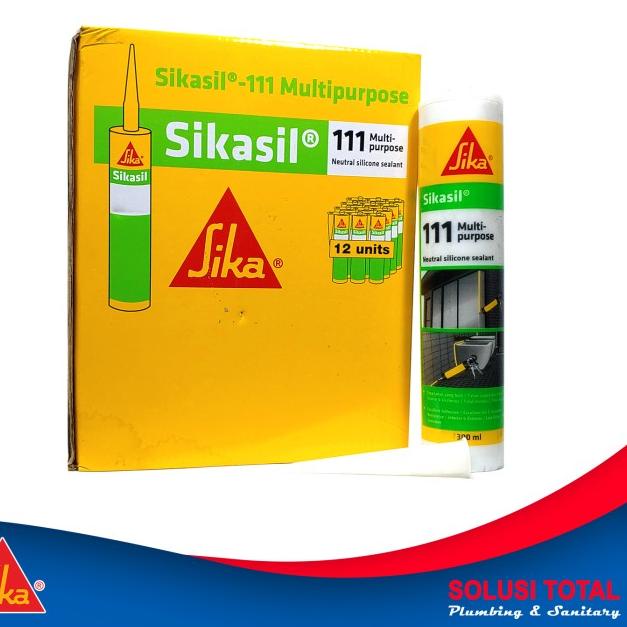 

SikaSil 111 Multipurpose White Putih Silicone Sealant Silen 300ml