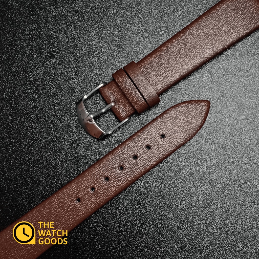 [PREMIUM QUALITY] Leather Watch Strap Time King 16mm 18mm 20mm 22mm 24mm | Tali Jam Tangan Kulit Grade A