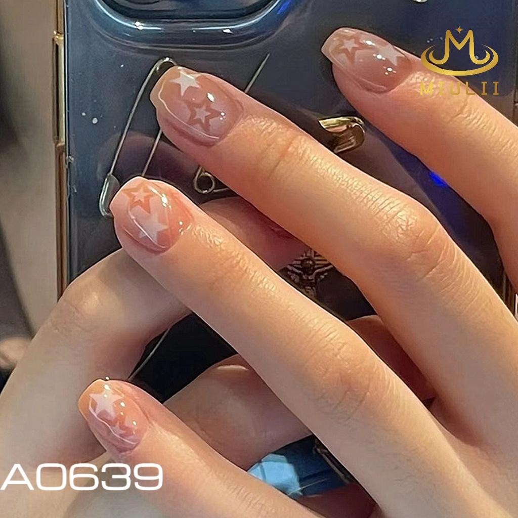 MIULII / KUKU PALSU   A0639  / 24PCS / 3D / NAIL ART / PREMIUM / CUTE / FREE LEM JELLY / KUTEK