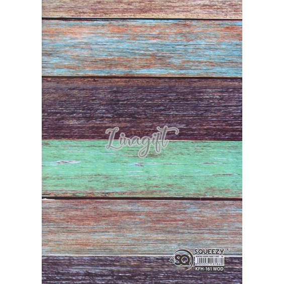( 5 Lembar ) KERTAS KADO SQ DOFF - GIFT WRAPPING PAPER PLAIN WOOD / BRICKS / MOTIF BATU BATA KAYU POLOS BUILDER