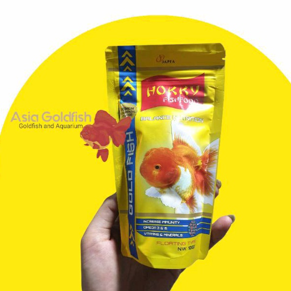 HOKKY GOLDFISH BALANCE NUTRITION 100Gram | Pelet Ikan Makanan Ikan Koki Pakan Koki