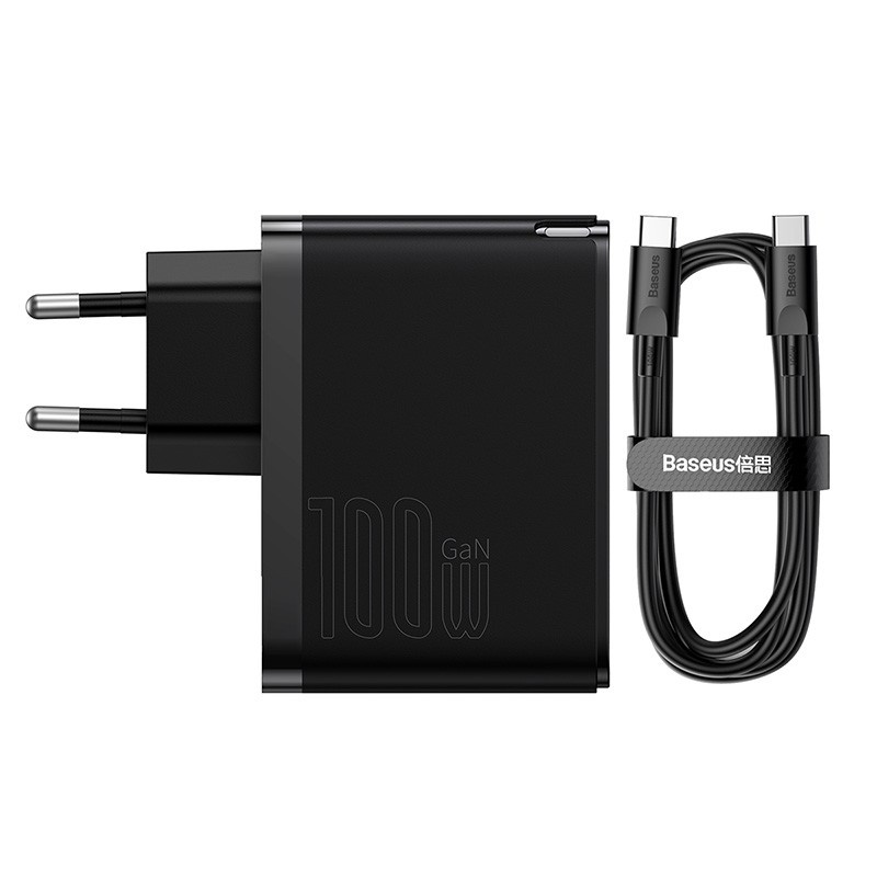 Baseus Original Charger Gan5 Pro 100W 5A Fast Charging Type C Quick Charge Adaptor Casan Laptop Tipe C