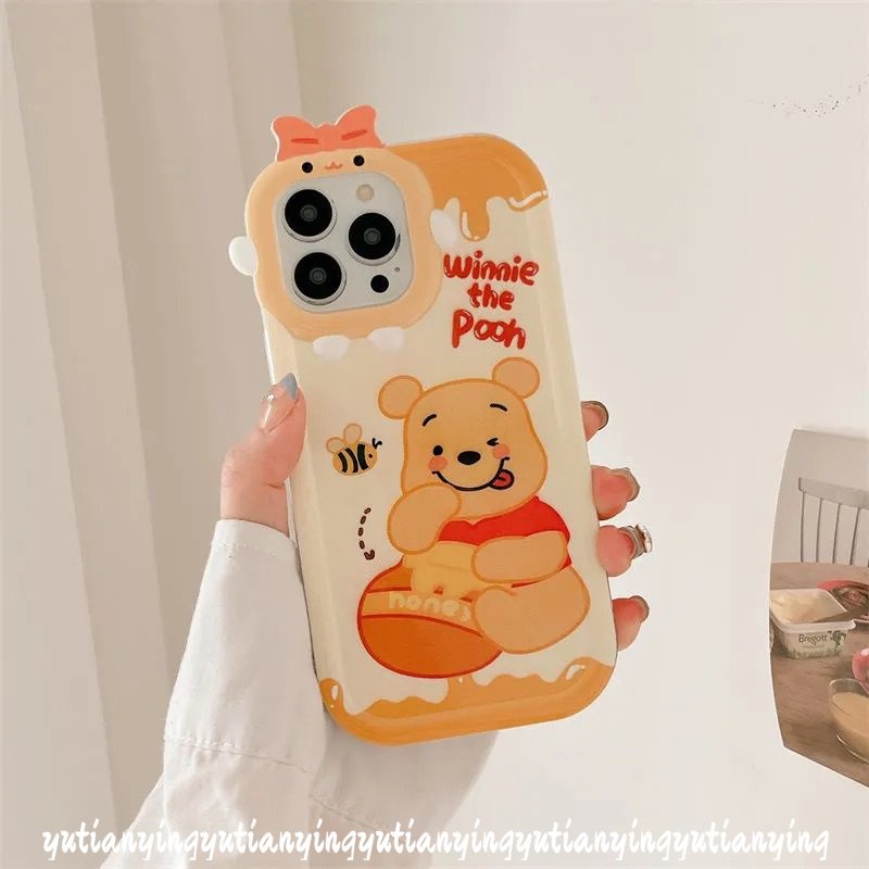 Soft Case Desain Kartun Winnie The Pooh 3D Untuk Realme C25Y C30 C11 C12 C25 C25s C21Y C35 C31 C21 C15 C1 C3 C17 Realme 5i 6i 7 5s