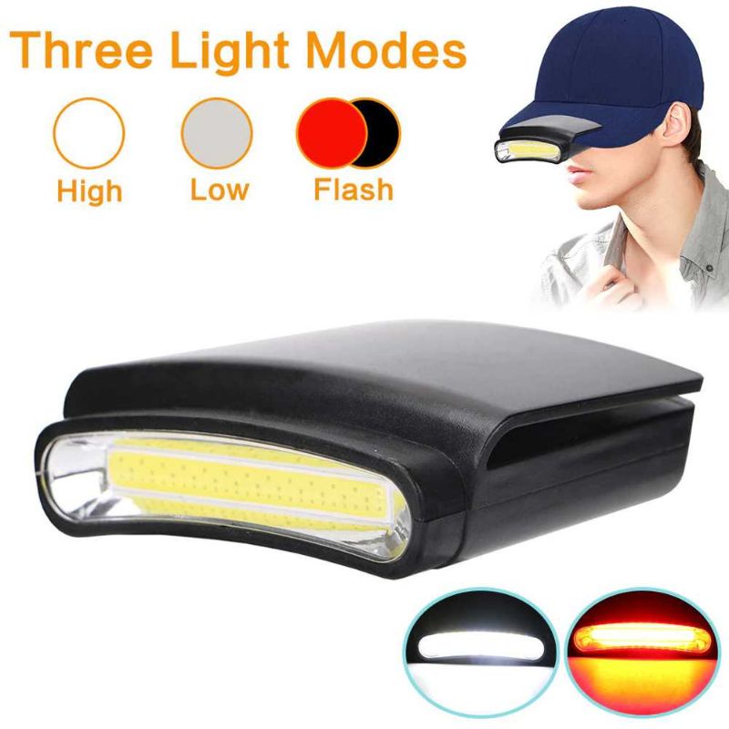 TaffLED Senter Clip-on Topi Headlamp Cap LED COB - M1800