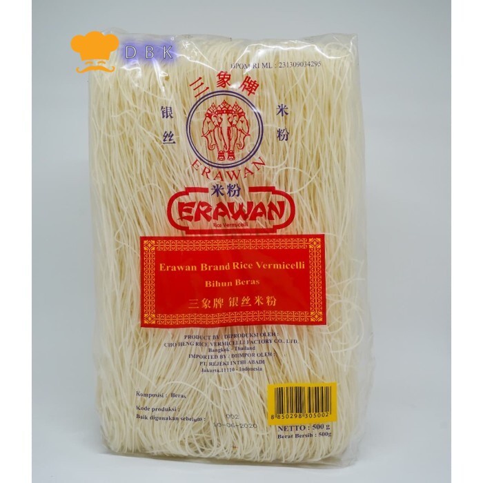 

Bihun Erawan Thailand / Bihun Beras Thailand Erawan 500g
