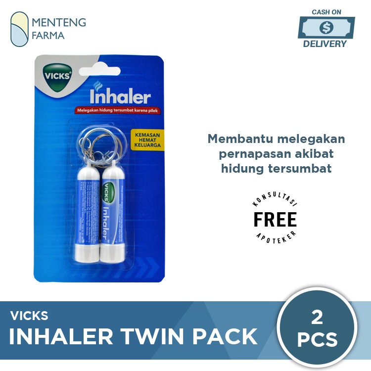 Vicks Inhaler Twin Pack - Melegakan Hidung Tersumbat