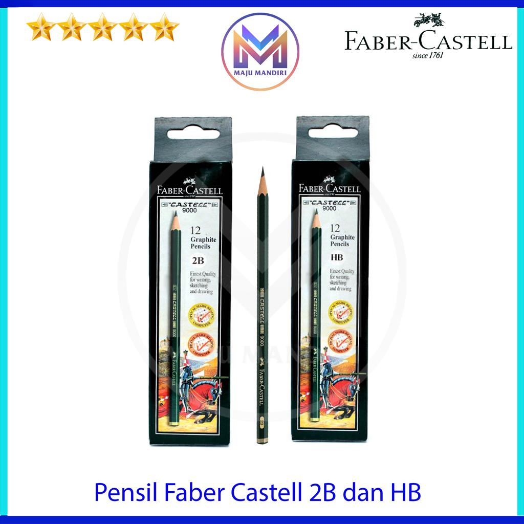 

Pensil Faber Castell 2B - HB / Pensil Kayu Ujian Faber Original