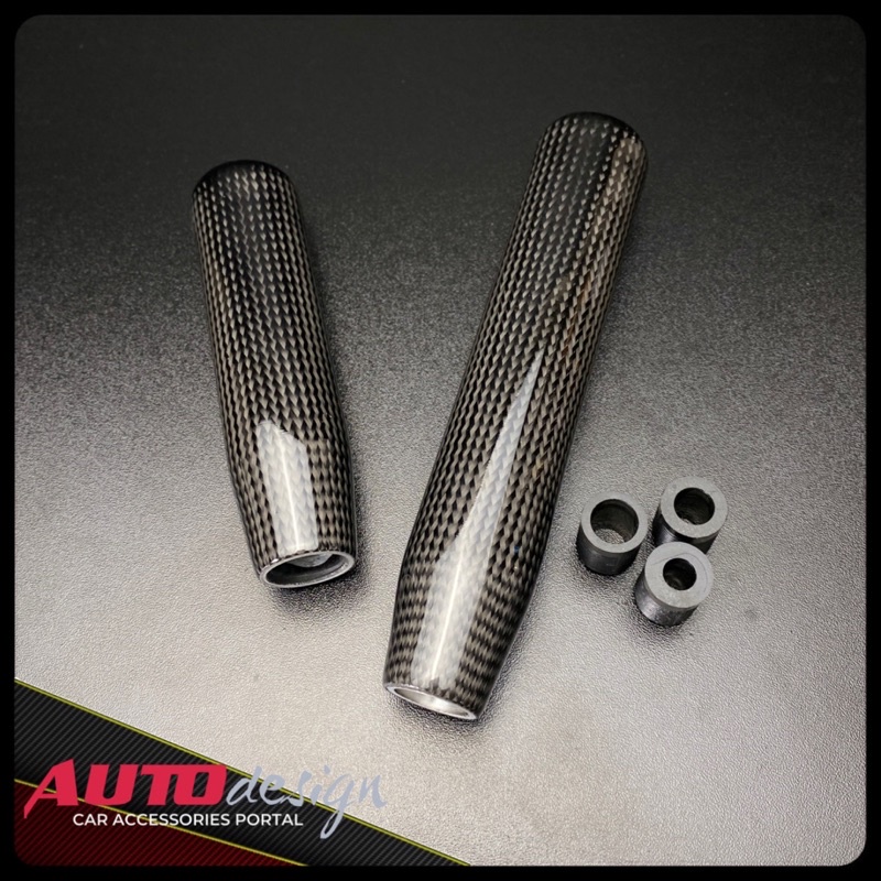 Gear Shift Knob Mobil Tuas Persneling Carbon Fiber Asli Alumunium Universal