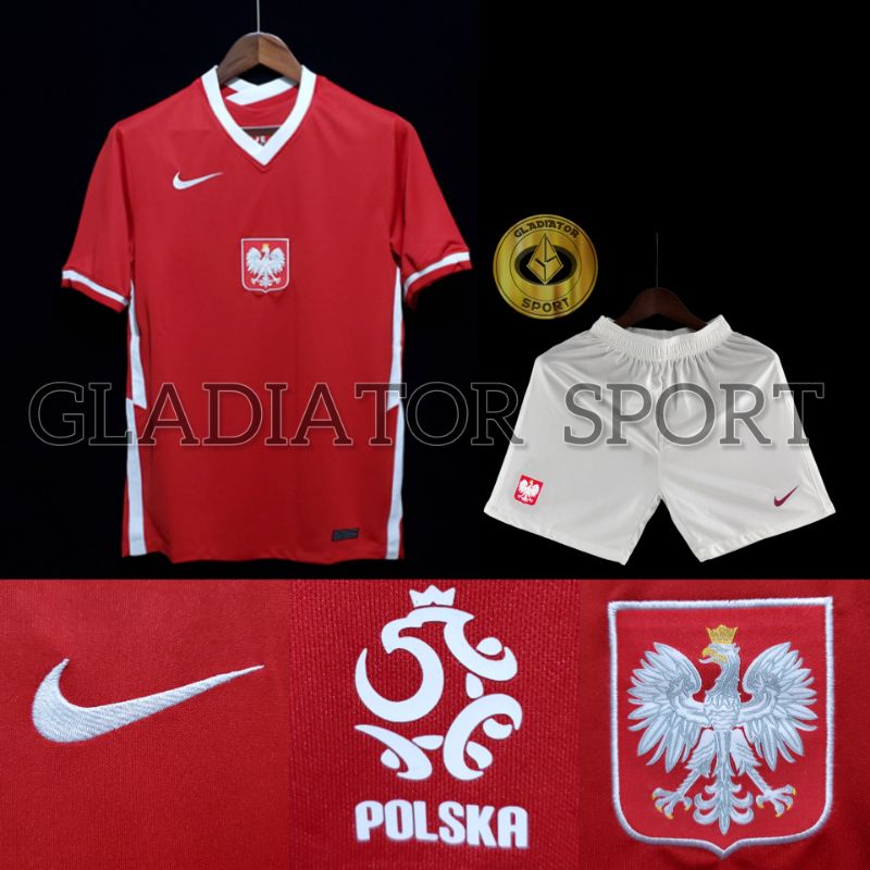 Setelan Jersey Polandia New Away Euro 2021 Grade Original