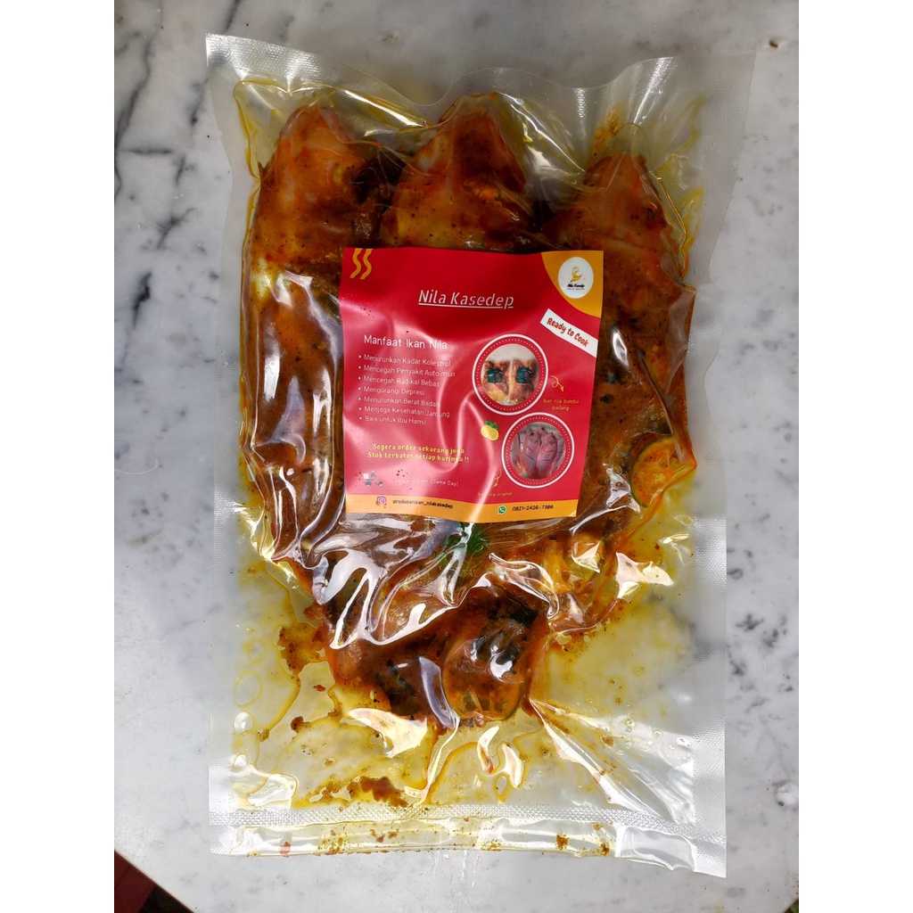 

IKAN NILA BAKAR BUMBU PADANG 500GRAM