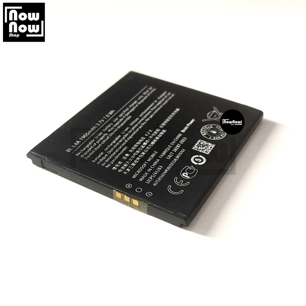 Baterai Nokia Lumia 535 540 830 N535 N540 N830 RM1090 BL-L4A Microsoft BV-L4A BVL4A BLL4A RM-1090 Nokia Dual Original Battery Batre Batere Baterei Batrai HP