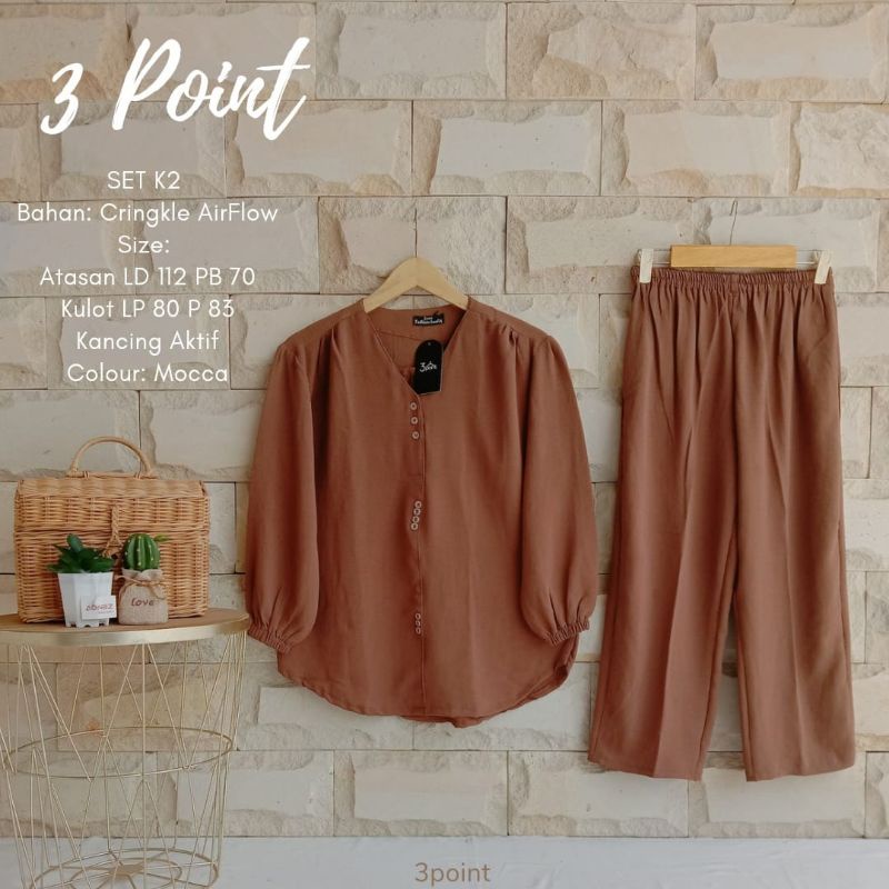 Setelan midi kekinian by 3 point