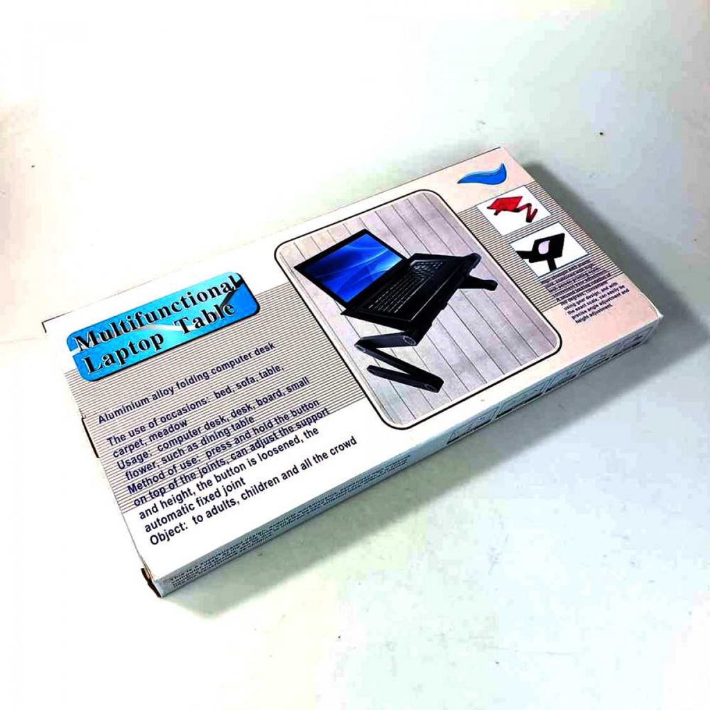 Meja Laptop Aluminium Aloy Portable Table Length 42 x 26 cm