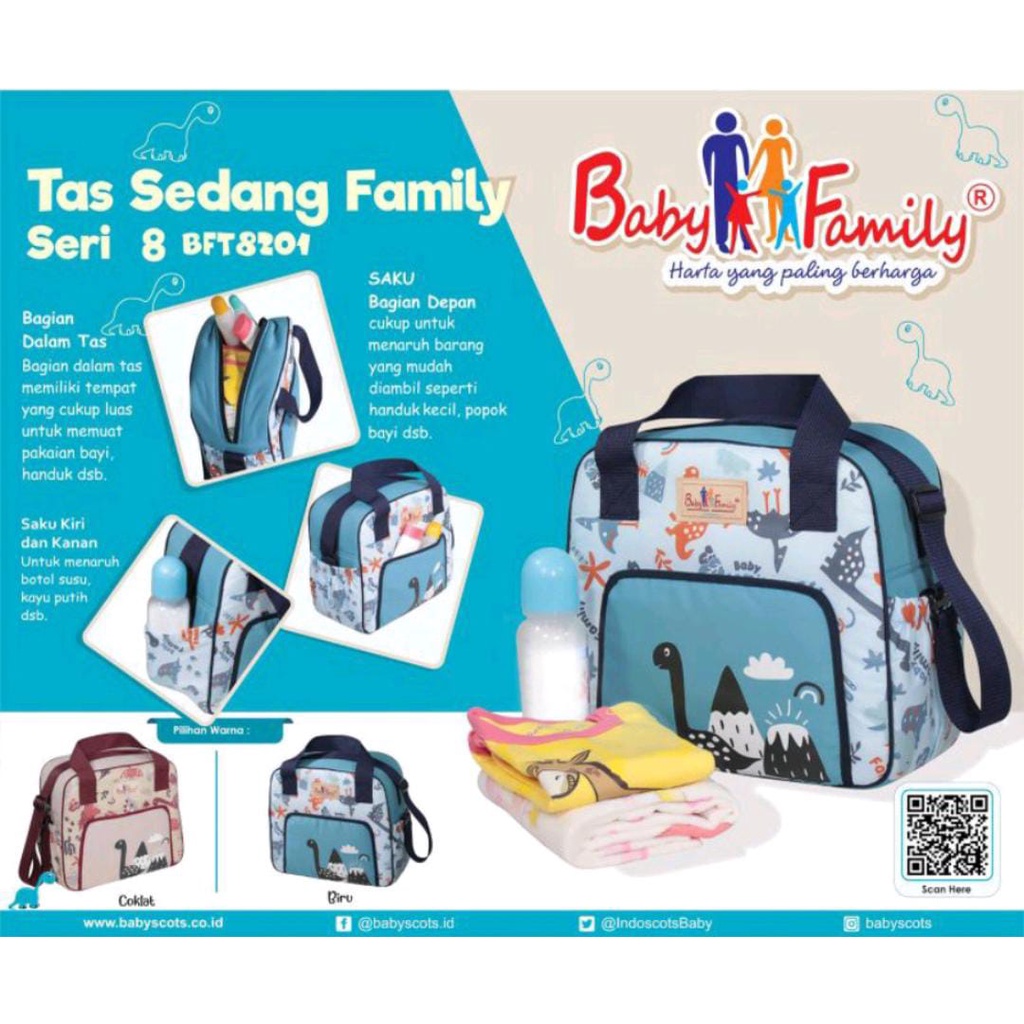 NEW BABY FAMILY TAS BAYI SEDANG/ DIAPERS BAG BFT8201