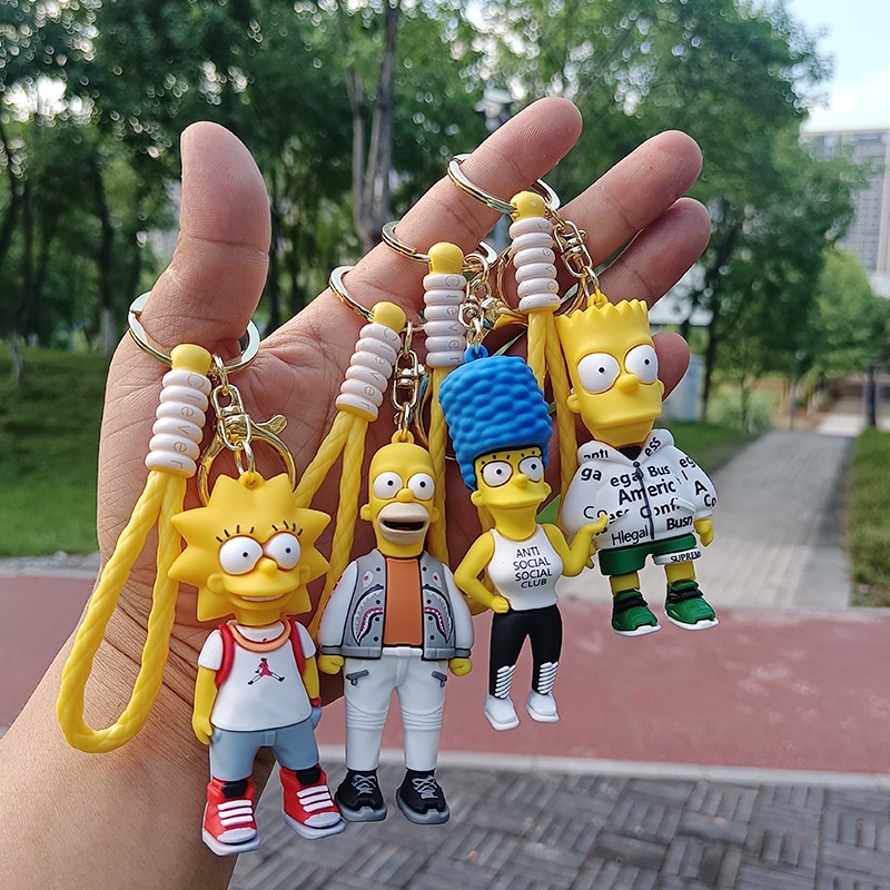 Gantungan Kunci Bentuk Kartun The Simpsons