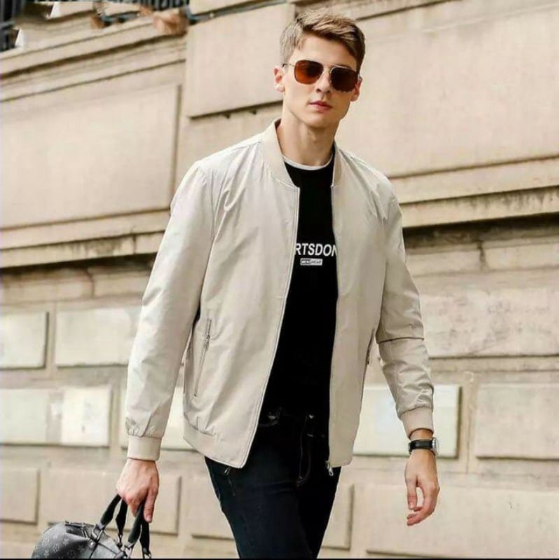 jaket bomber pria/vest katun style