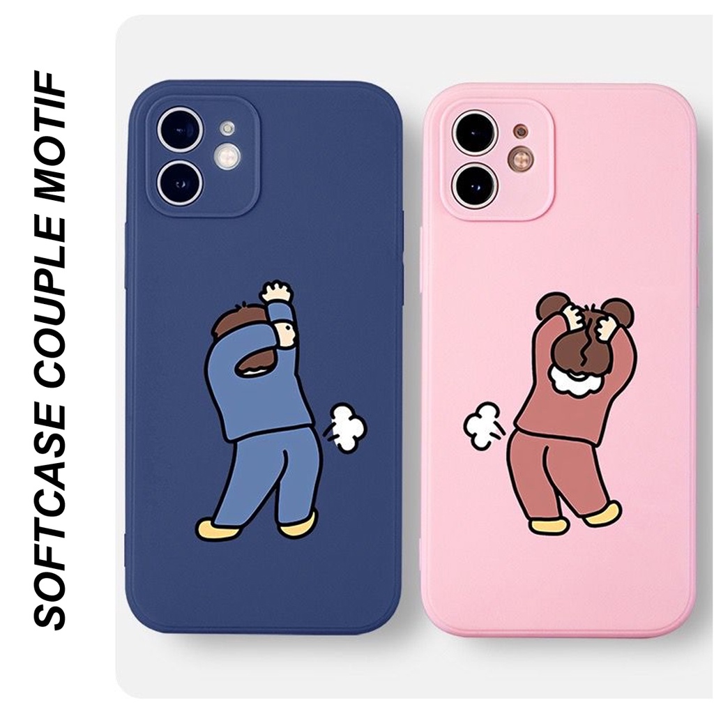 case couple type hp Realme all type / Silikon premium /Softcase macaron / NC-17