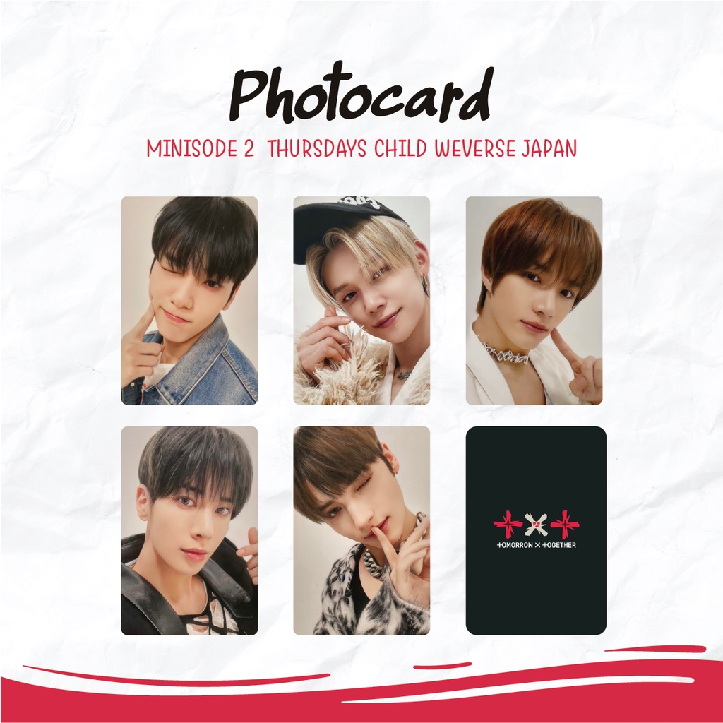 Photocard TXT MINISODE 2  THURSDAYS CHILD WEVERSE JAPAN