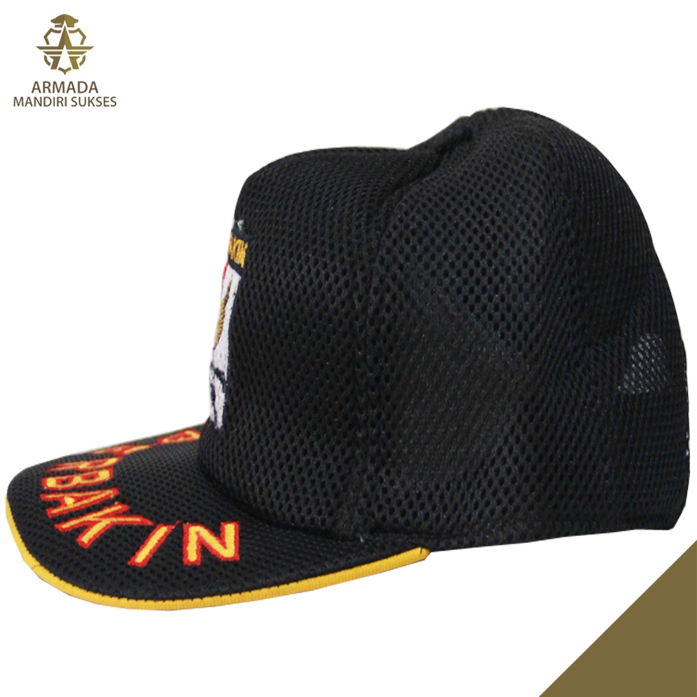 Topi Jaring Perbakin Logo - Topi Perbakin Logo Mesh