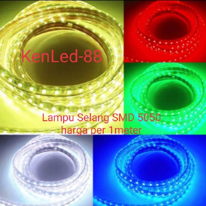 NEW Lampu Led Strip Selang SMD 5050 220V Outdoor Led Selang Waterproof - Warm white