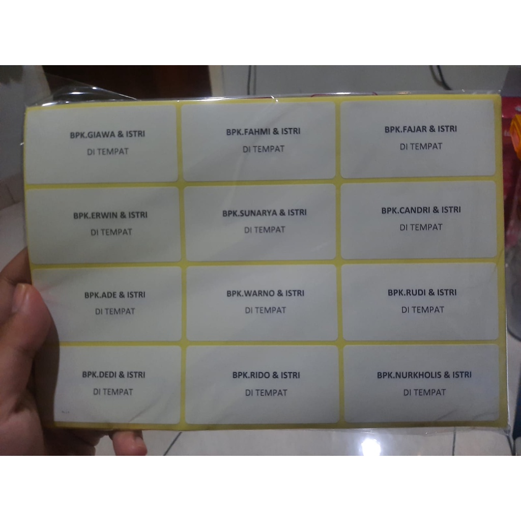 

Label Undangan Champion No.103 | Ketik Label Undangan