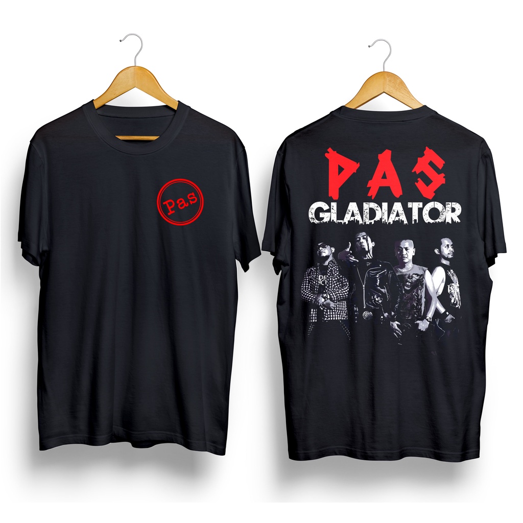 Kaos Distro PAS BAND GLADIATOR, Premium Tshirt Pas Band, Kaos Pas band, Kaos Music Rock, Kaos Distro