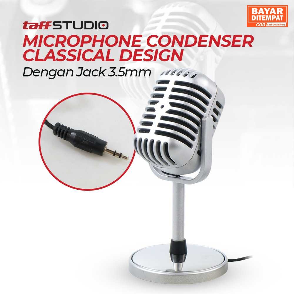 ( ORI ) TaffSTUDIO Microphone Condenser Classical Design Vintage Retro - C01U