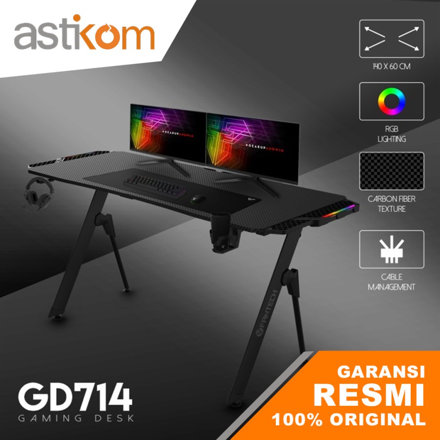 Gaming Desk Meja Gaming Fantech GD714 RGB - GD 714 GD-714