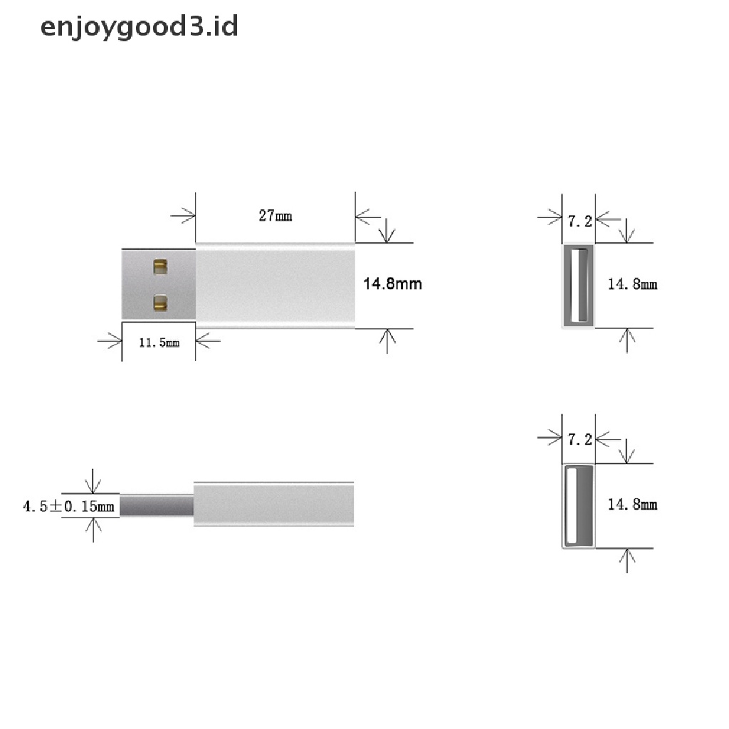 Kabel Data / Charger USB 5V / 2.4A Untuk Android IOS Windows Blackberry  Konektor USB Male Ke Female 3.0 Untuk Data